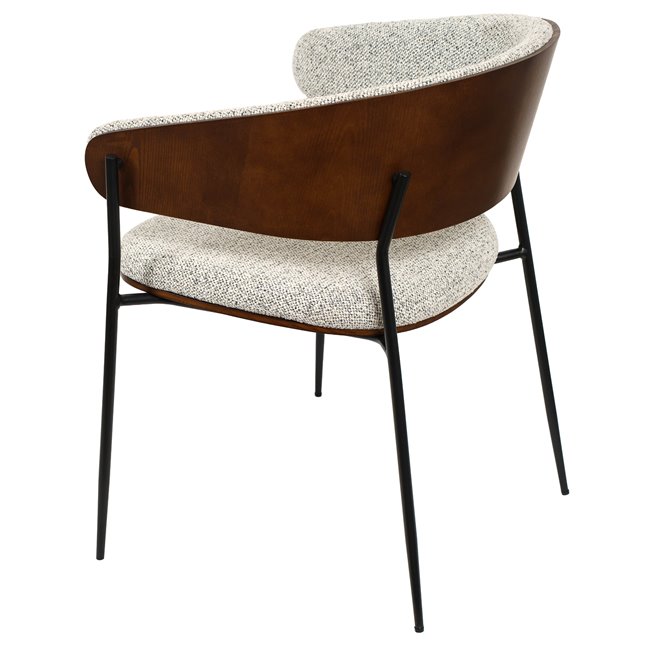 Dining chair Olvena 105 grey, H77x62x57cm, seat height 46cm