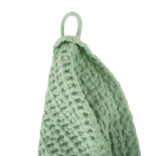 Хлопковое полотенце Honey comb, зеленый, 70x140cm, 350g/m2