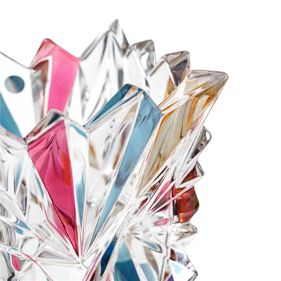 Crystal vase Glacier with lister lead, H30x15x15cm
