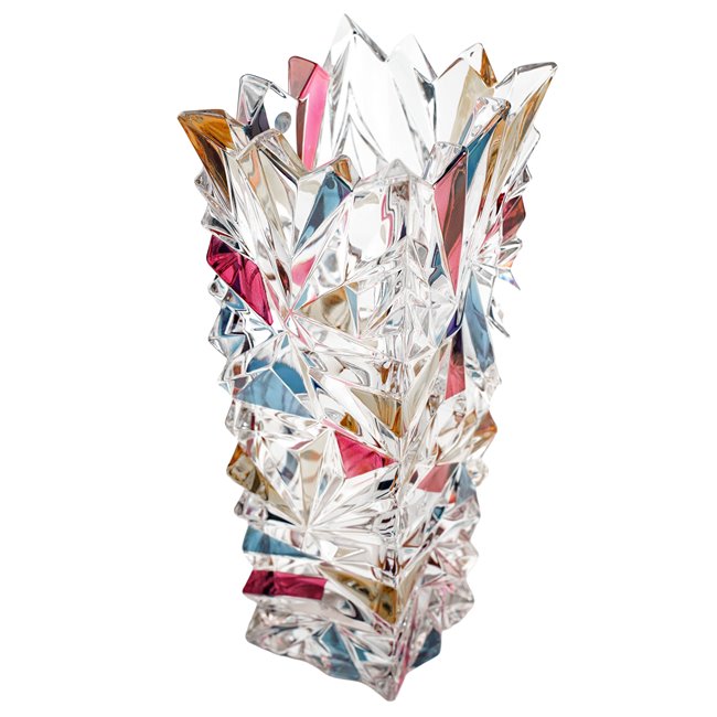 Crystal vase Glacier with lister lead, H30x15x15cm