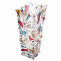 Crystal vase Glacier with lister lead, H30x15x15cm