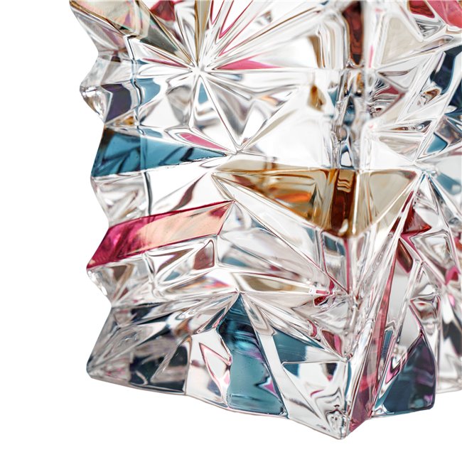 Crystal vase Glacier with lister lead, H30x15x15cm