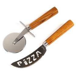 Pizza knife and cutter in gift box, 26x16.8cm H3cm