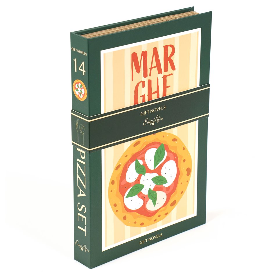 Pizza knife and cutter in gift box, 26x16.8cm H3cm