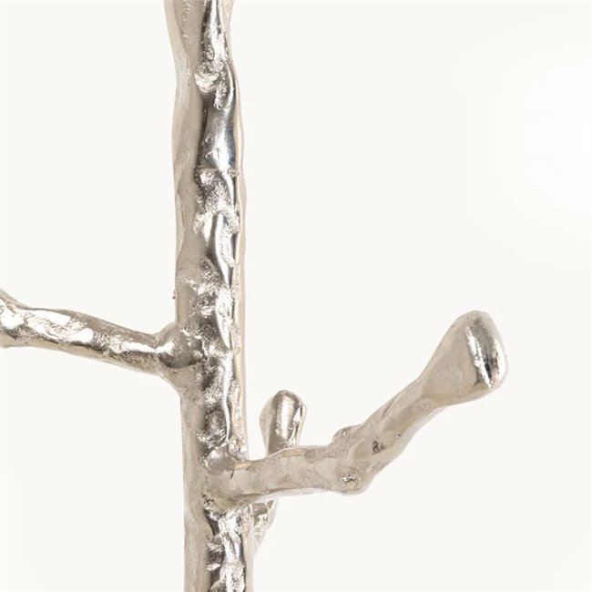 Coat rack Twiggy, silver color, aluminum, H172x29x29cm