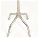 Coat rack Twiggy, silver color, aluminum, H172x29x29cm