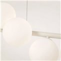 Pendant lamp Scala Milky, white/beige, H29-150x150x28.5cm, G9x14 9W(MAX)