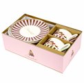 Porceain cups and saucers set, 2 pcs, in gift box, 240ml, H6cm, D16cm
