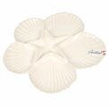 Porcelan serving platter, white, D32.5cm H2cm