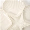Porcelan serving platter, white, D32.5cm H2cm