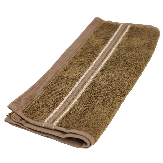 Бамбуковое полотенце 30x50, коричневый, 550g/m2