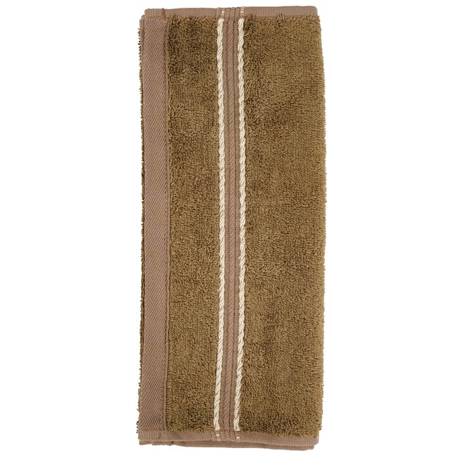 Бамбуковое полотенце 30x50, коричневый, 550g/m2
