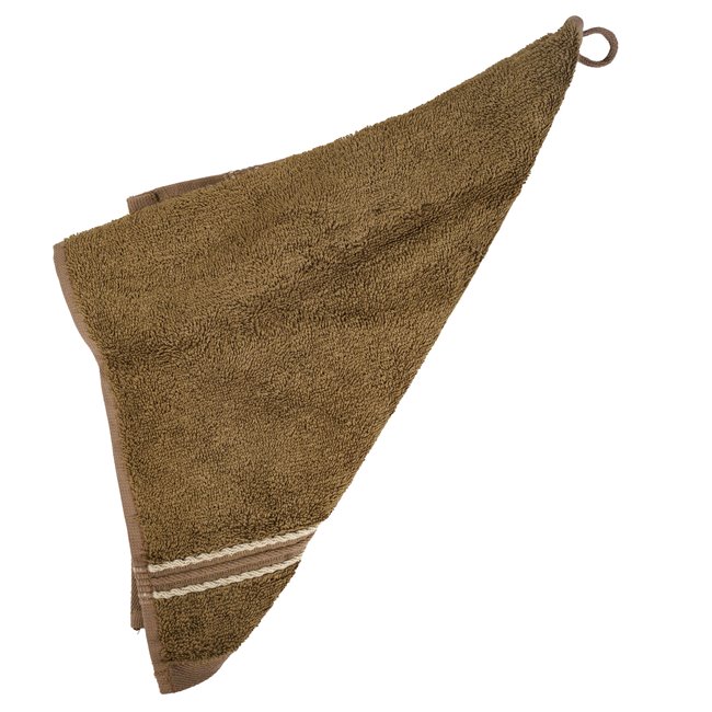 Бамбуковое полотенце 30x50, коричневый, 550g/m2