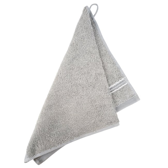 Бамбуковое полотенце 30x50, серый, 550g/m2