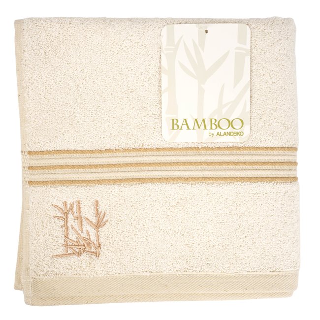 Bamboo towel 50x100, cream color, 550g/m2