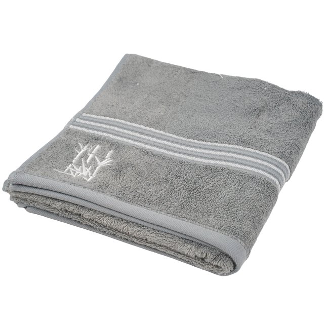 Бамбуковое полотенце 50x100, серый, 550g/m2