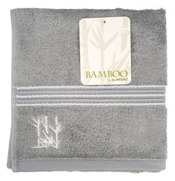 Бамбуковое полотенце 50x100, серый, 550g/m2
