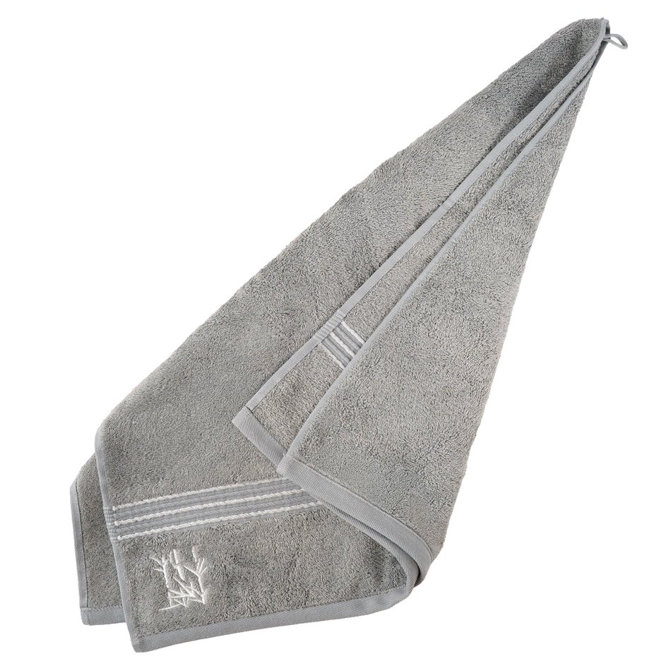 Бамбуковое полотенце 50x100, серый, 550g/m2