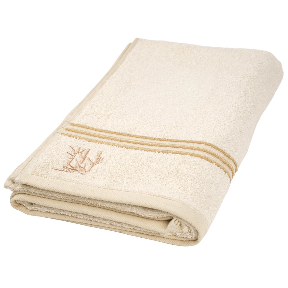 Bamboo towel 70x140, cream color, 550g/m2