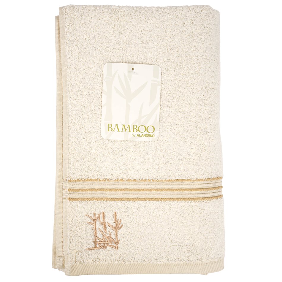 Bamboo towel 70x140, cream color, 550g/m2