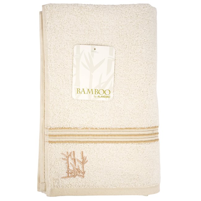 Bamboo towel 70x140, cream color, 550g/m2