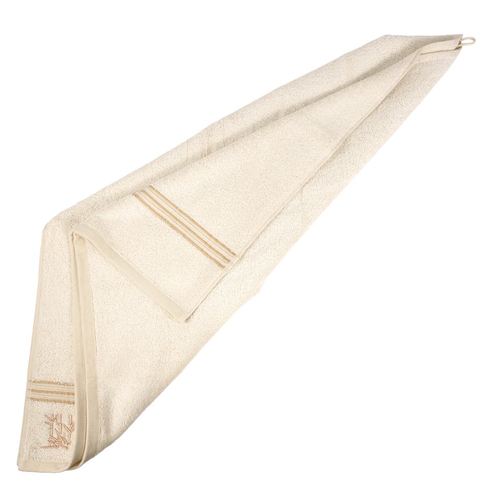 Bamboo towel 70x140, cream color, 550g/m2