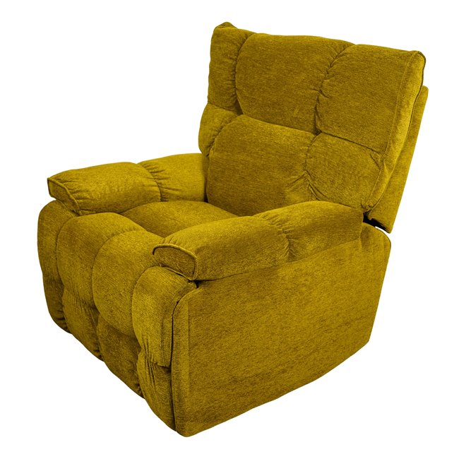 Electric recliner/rocking chair Hogel, green, swiwel, H106x106-174x95cm