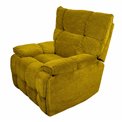 Electric recliner/rocking chair Hogel, green, swiwel, H106x106-174x95cm