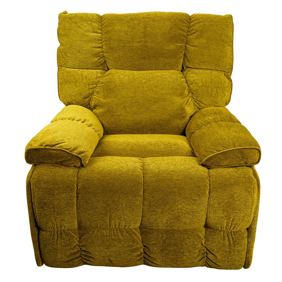 Electric recliner/rocking chair Hogel, green, swiwel, H106x106-174x95cm