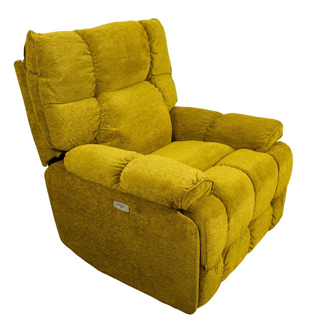 Electric recliner/rocking chair Hogel, green, swiwel, H106x106-174x95cm