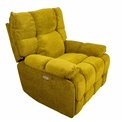 Electric recliner/rocking chair Hogel, green, swiwel, H106x106-174x95cm