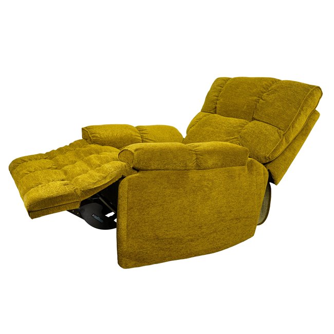 Electric recliner/rocking chair Hogel, green, swiwel, H106x106-174x95cm