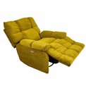 Electric recliner/rocking chair Hogel, green, swiwel, H106x106-174x95cm