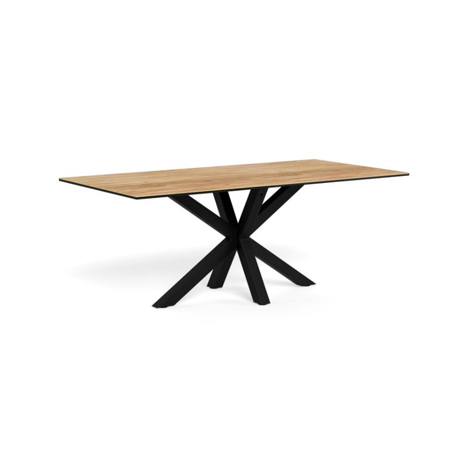 Dining table Aven, ceramic top/steel, H75.5x100x200cm