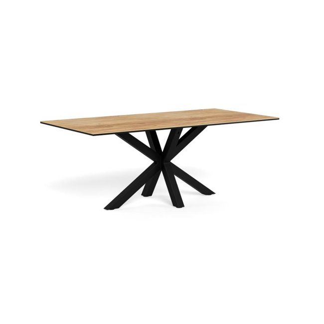 Dining table Aven, ceramic top/steel, H75.5x100x200cm