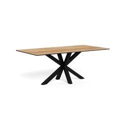 Dining table Aven, ceramic top/steel, H75.5x100x200cm