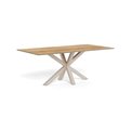 Dining table Aven, ceramic top/steel, H75.5x100x200cm