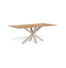 Dining table Aven, ceramic top/steel, H75.5x100x200cm