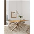 Dining table Aven, ceramic top/steel, H75.5x100x200cm