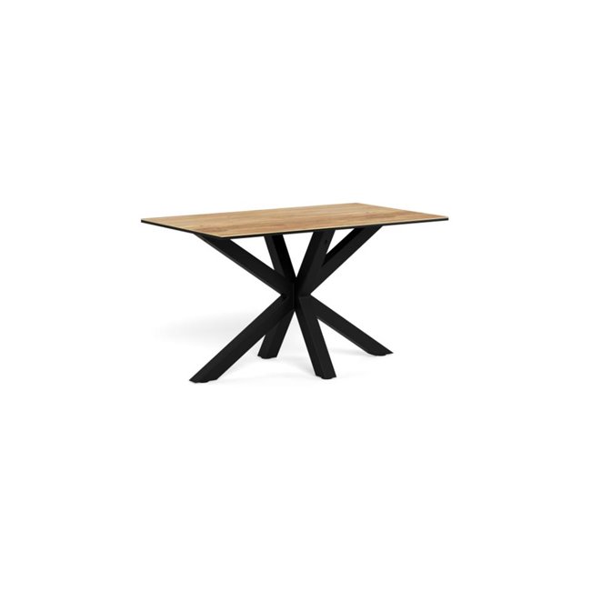 Dining table Aven, ceramic top/steel, H75.5x80x135cm