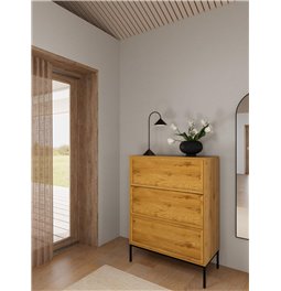 Chest of drawers Almdale, steel/MDF, H110x40x80cm