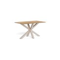 Dining table Aven, ceramic top/steel, H75.5x80x135cm