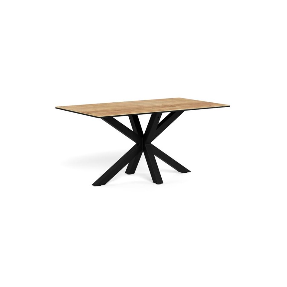 Dining table Aven, ceramic top/steel, H75.5x90x160cm