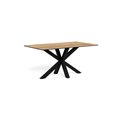 Dining table Aven, ceramic top/steel, H75.5x90x160cm