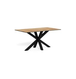 Dining table Aven, ceramic top/steel, H75.5x90x160cm