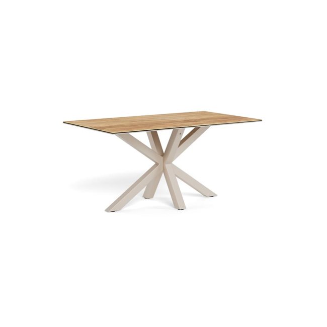 Dining table Aven, ceramic top/steel, H75.5x90x160cm