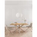 Dining table Aven, ceramic top/steel, H75.5x90x160cm