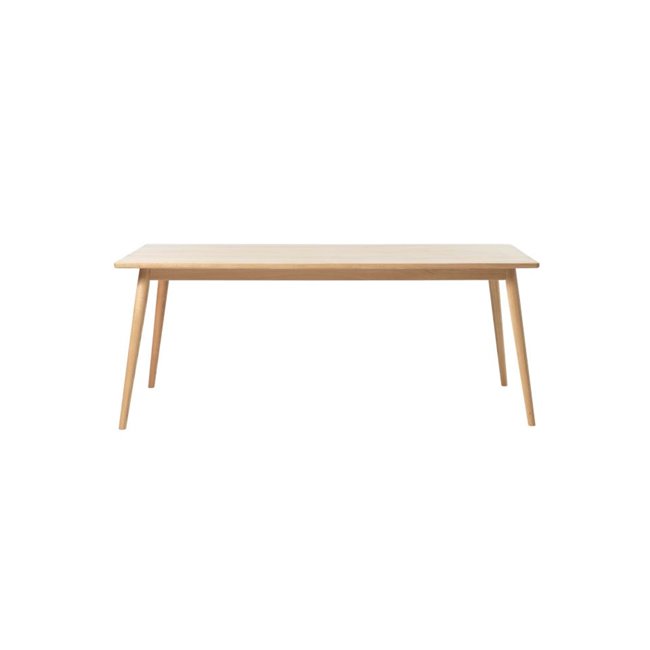 Dining table Ubarali, natural color, plywood/oak veneer, H75x190x90cm
