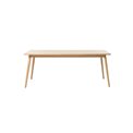 Dining table Ubarali, natural color, plywood/oak veneer, H75x190x90cm