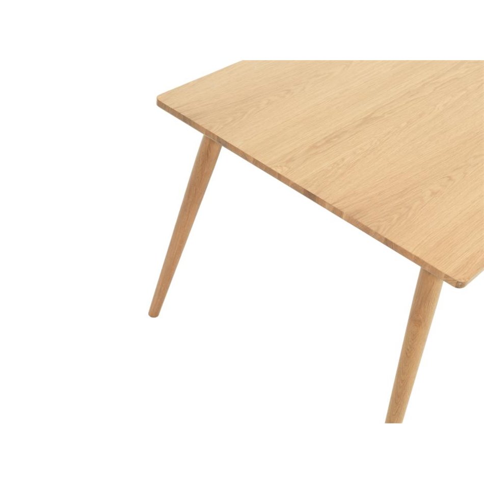 Dining table Ubarali, natural color, plywood/oak veneer, H75x190x90cm